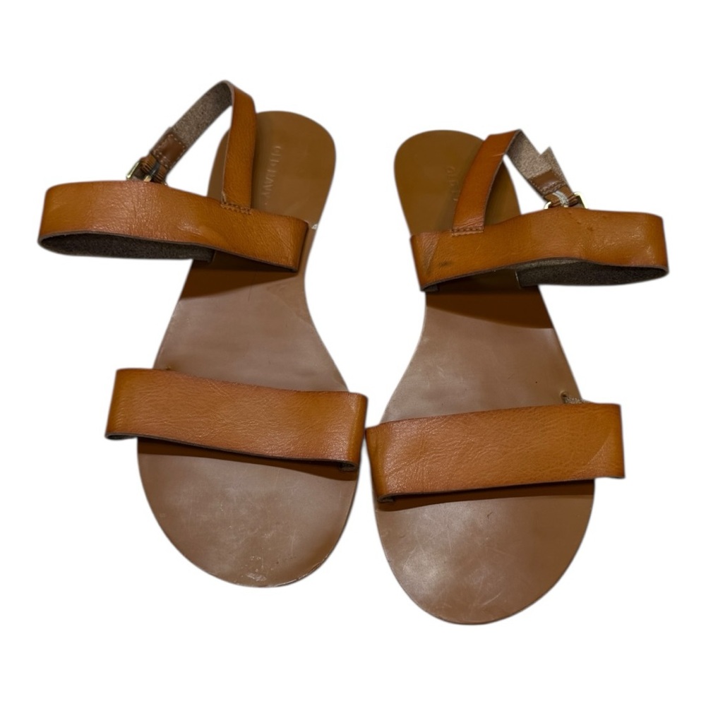 Old Navy Brown Minimalist Sandals EUC CBOX6